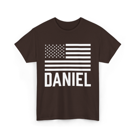 Daniel Personalized Name Custom T-Shirt - Dark Chocolate