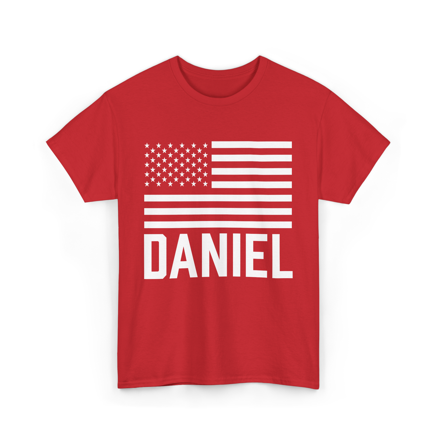 Daniel Personalized Name Custom T-Shirt - Red