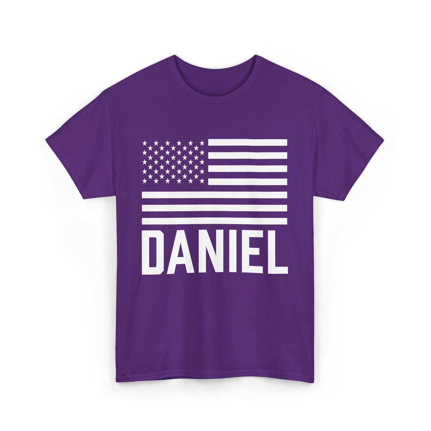 Daniel Personalized Name Custom T-Shirt - Purple