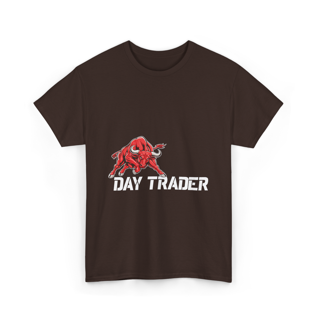 Day Trader Bull Market T-Shirt - Dark Chocolate