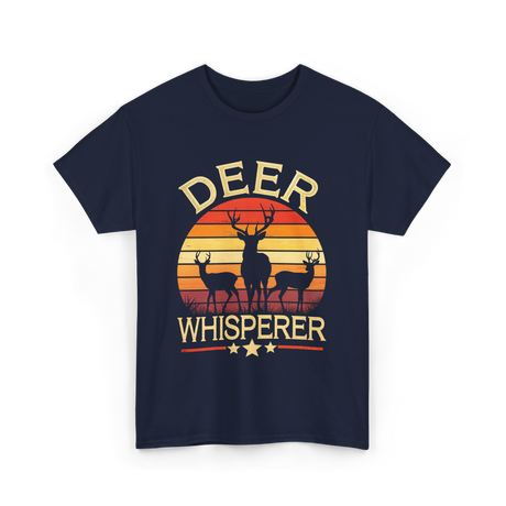 Deer Whisperer Hunter Hunting T-Shirt - Navy