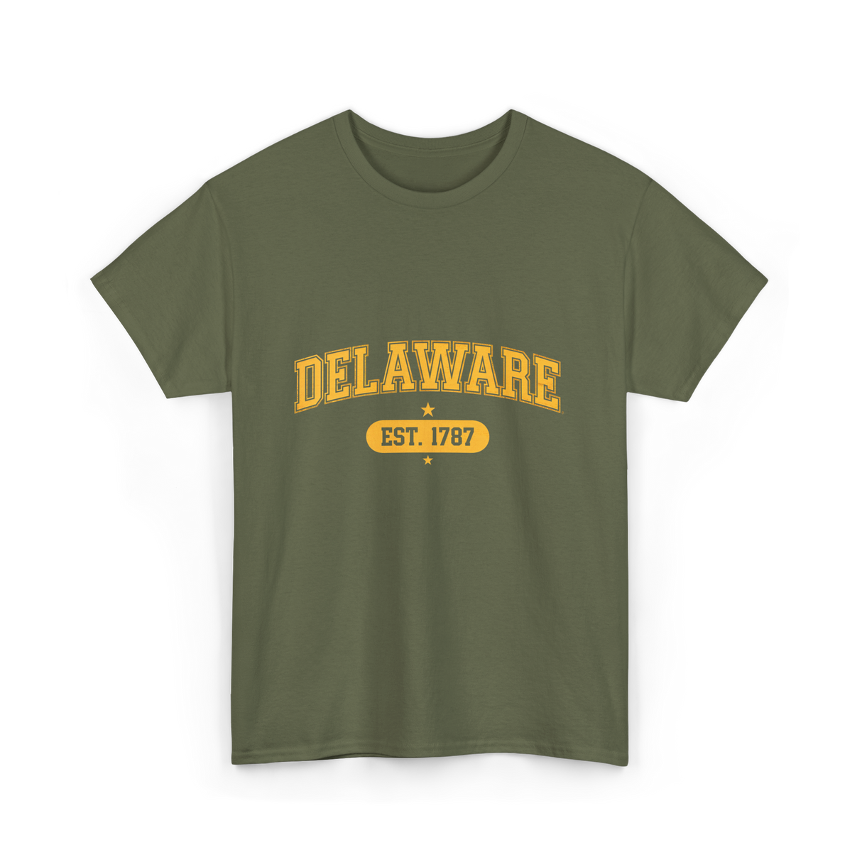 Delaware Est 1787 Delaware T-Shirt - Military Green