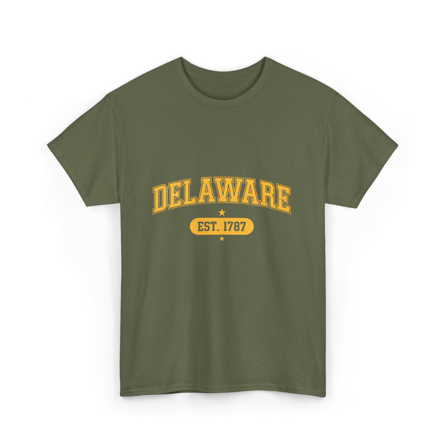 Delaware Est 1787 Delaware T-Shirt - Military Green