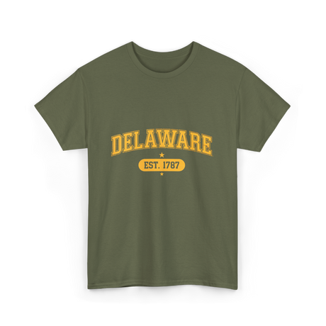 Delaware Est 1787 Delaware T-Shirt - Military Green