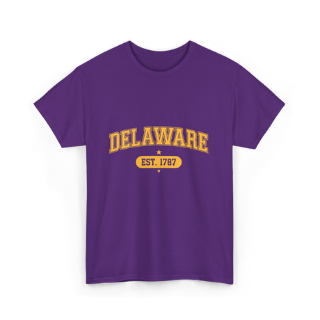 Delaware Est 1787 Delaware T-Shirt - Purple