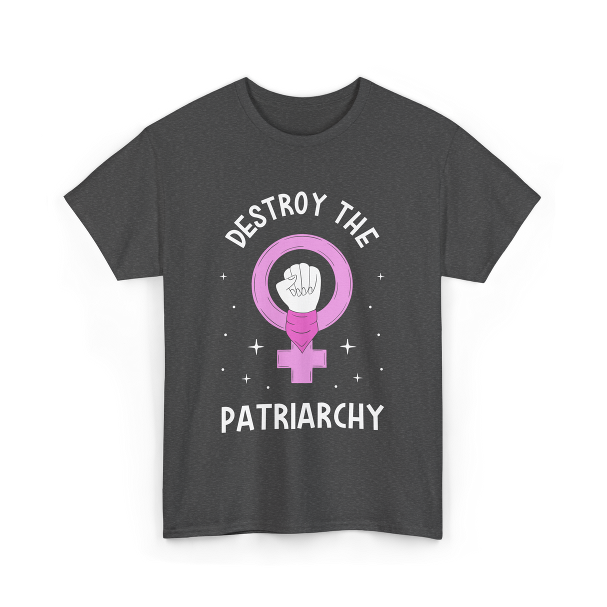 Destroy The Patriarchy Feminism T-Shirt - Dark Heather