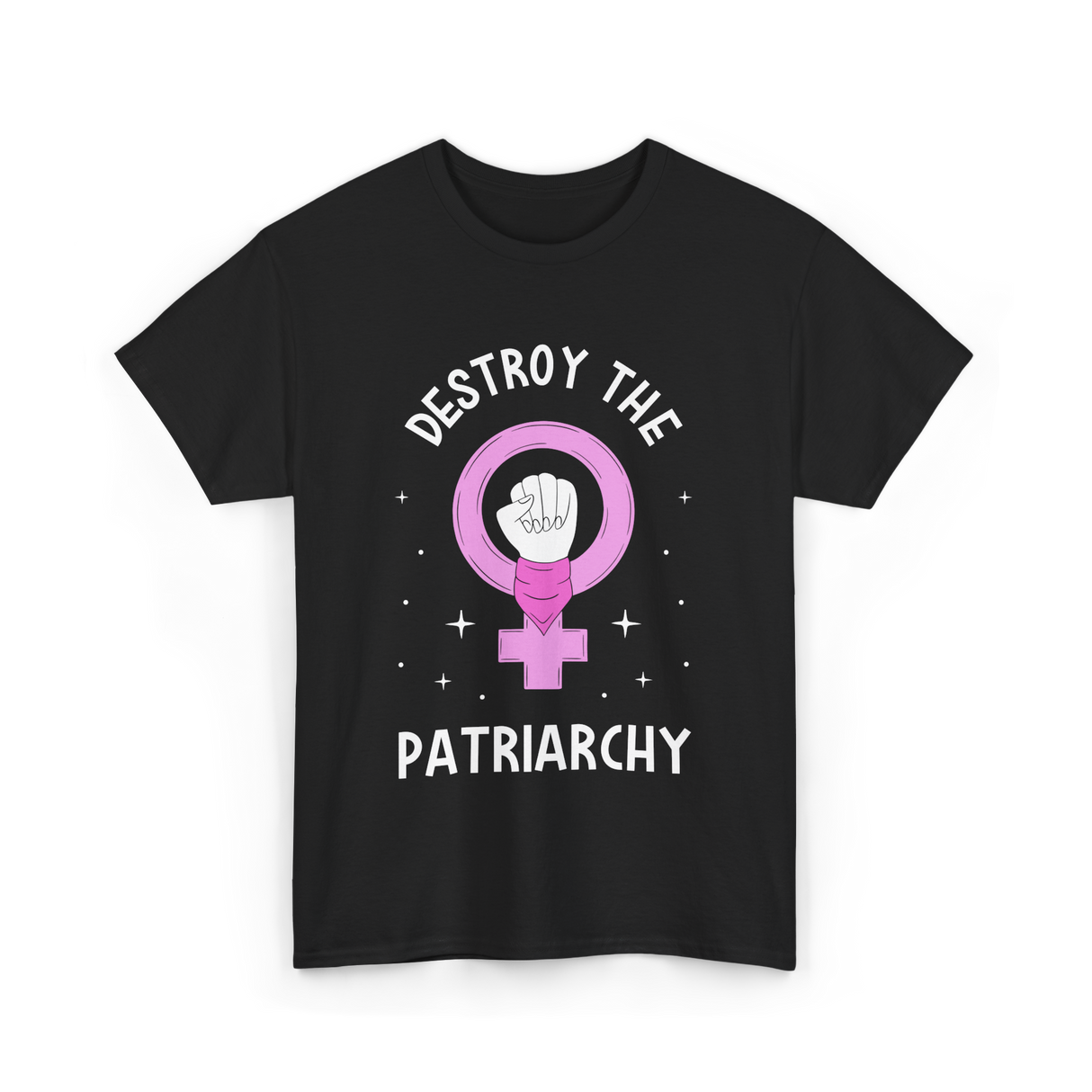 Destroy The Patriarchy Feminism T-Shirt - Black