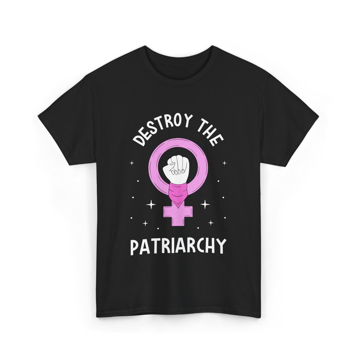 Destroy The Patriarchy Feminism T-Shirt - Black