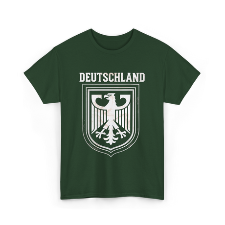Deutschland Eagle Germany Nationalism T-Shirt - Forest Green