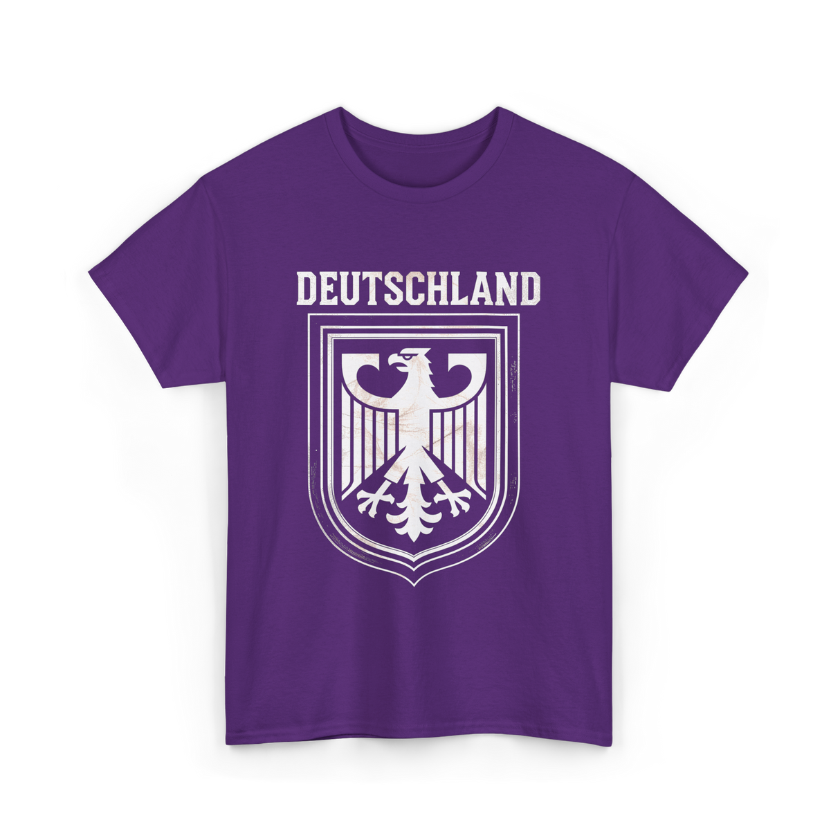 Deutschland Eagle Germany Nationalism T-Shirt - Purple