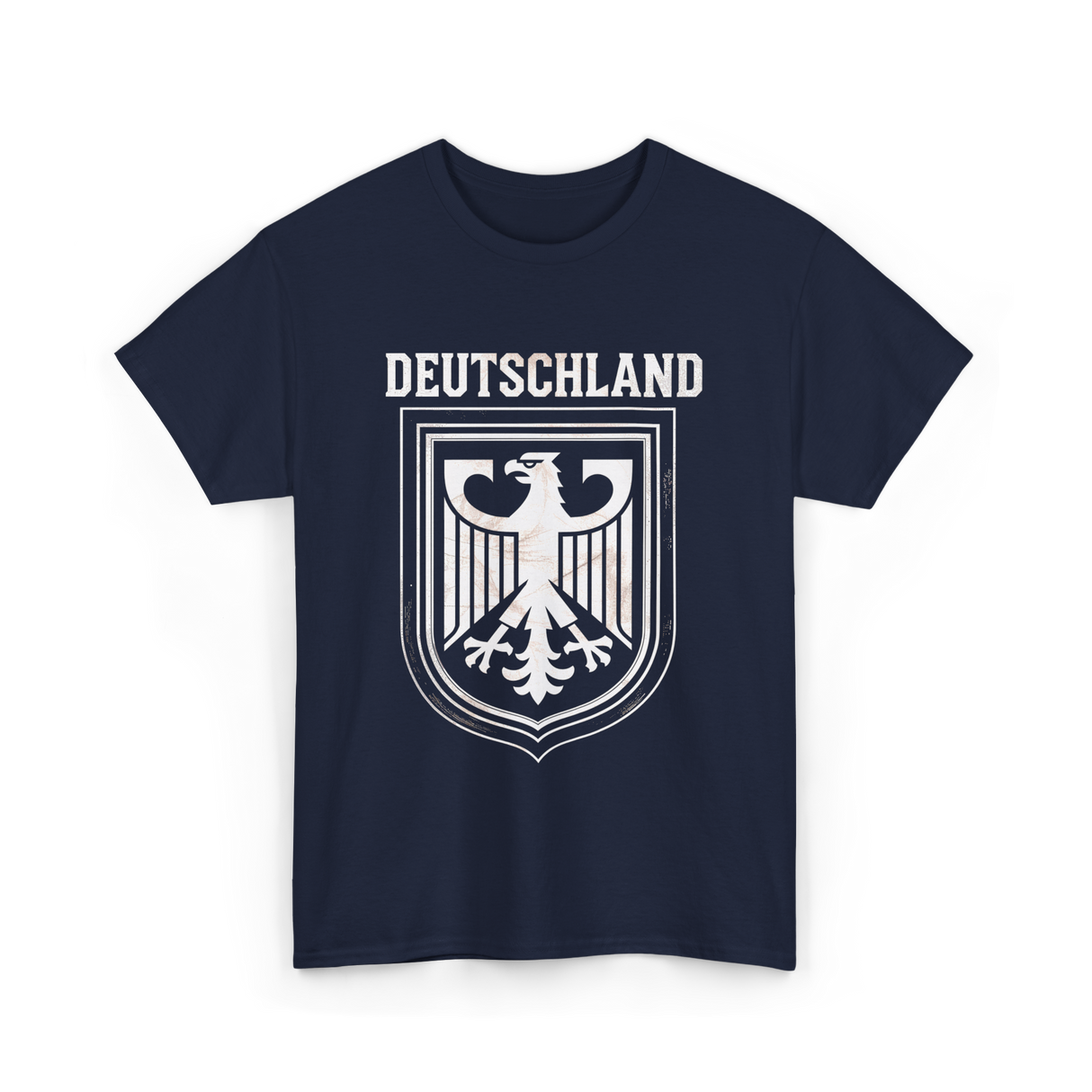 Deutschland Eagle Germany Nationalism T-Shirt - Navy