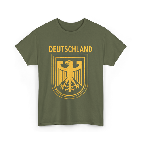 Deutschland Eagle Germany Symbol T-Shirt - Military Green