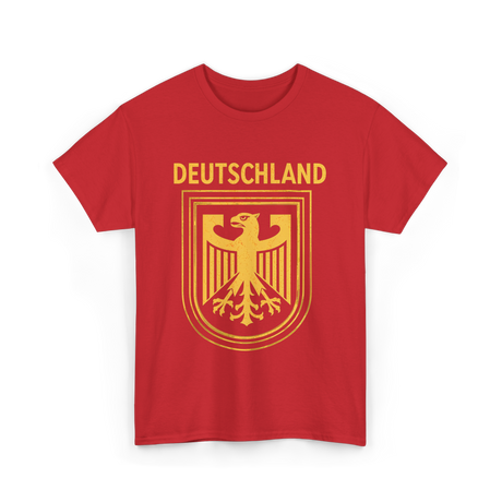 Deutschland Eagle Germany Symbol T-Shirt - Red