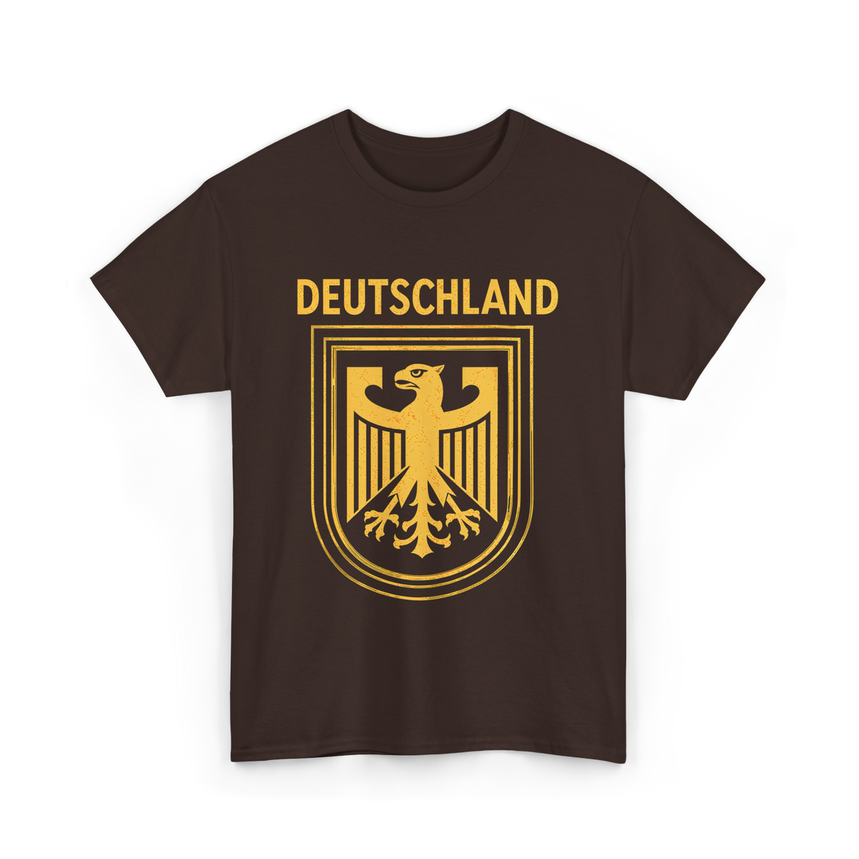 Deutschland Eagle Germany Symbol T-Shirt - Dark Chocolate