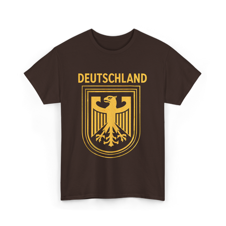 Deutschland Eagle Germany Symbol T-Shirt - Dark Chocolate
