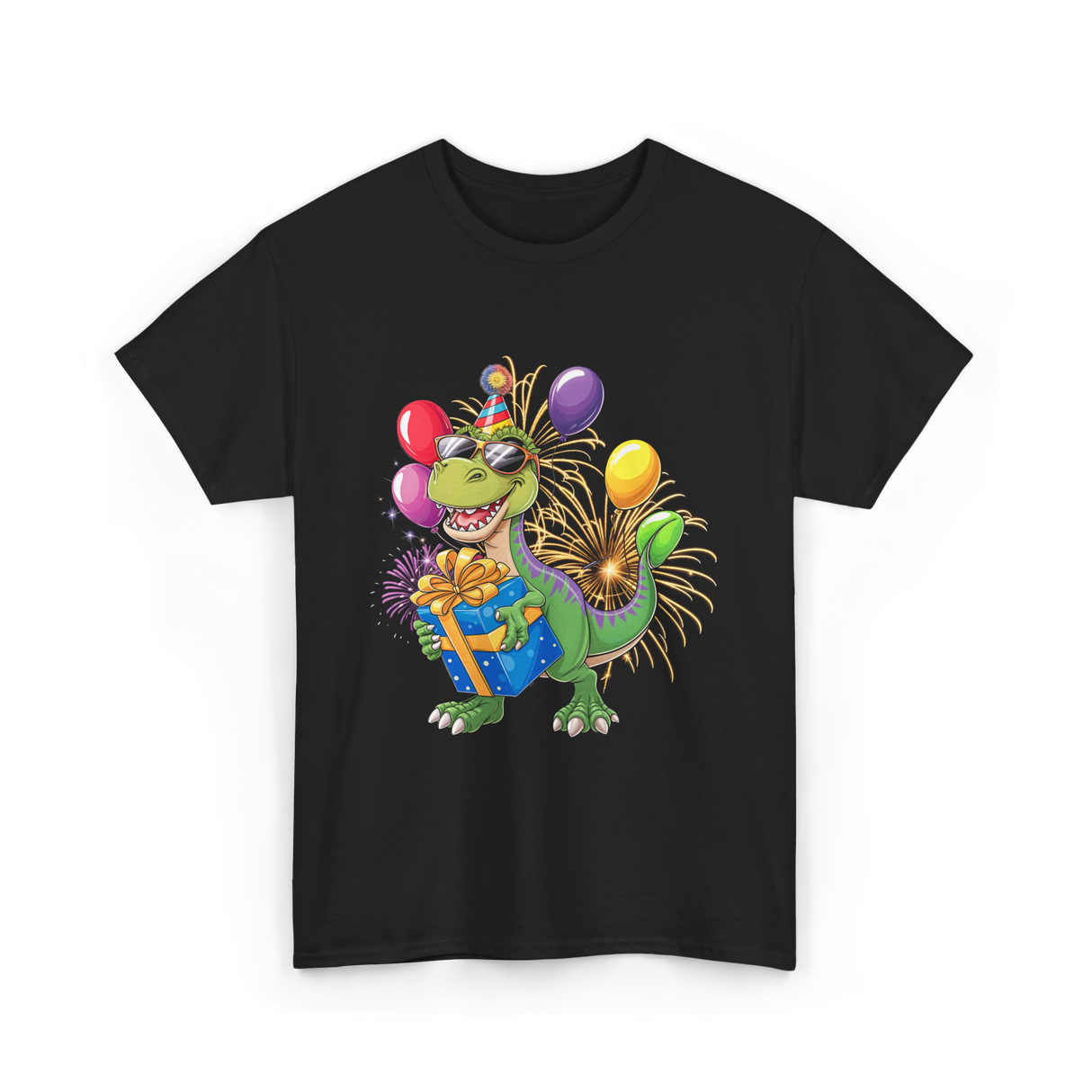 Dinosaur Birthday Party Dino T-Shirt - Black
