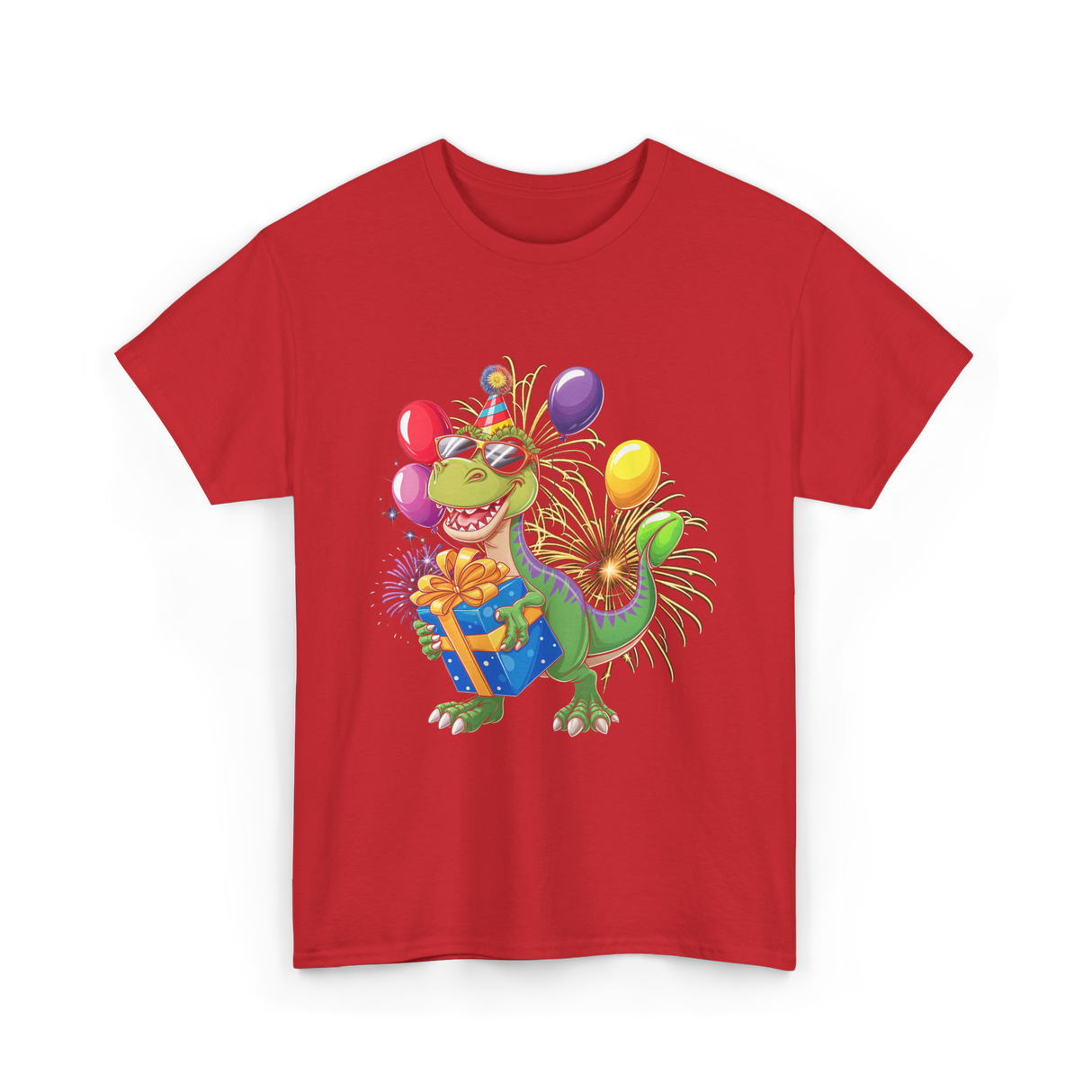 Dinosaur Birthday Party Dino T-Shirt - Red