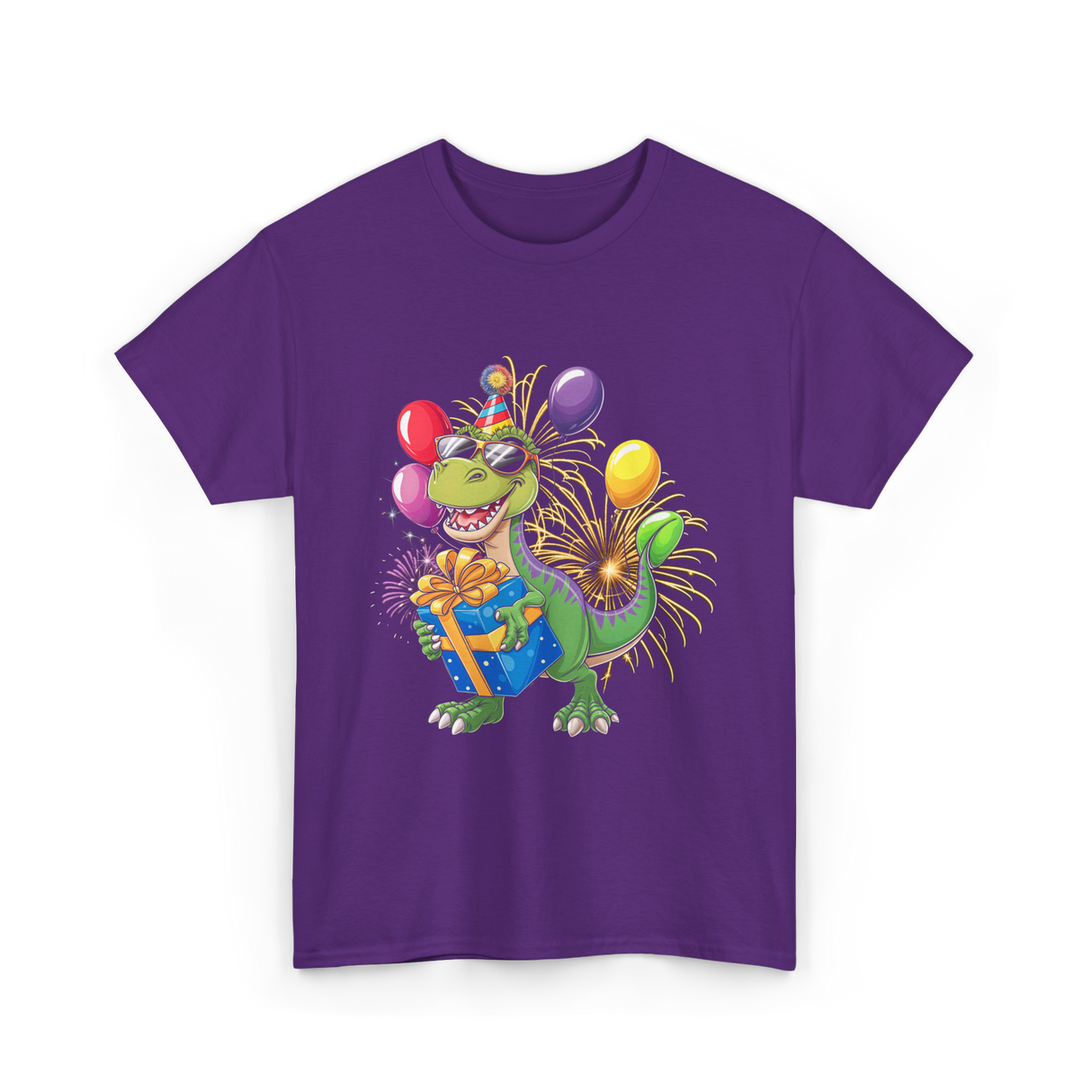 Dinosaur Birthday Party Dino T-Shirt - Purple