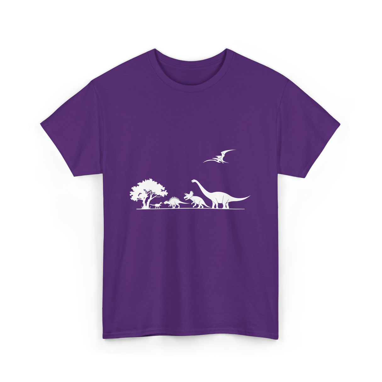 Dinosaurs Prehistoric Dino Kids T-Shirt - Purple