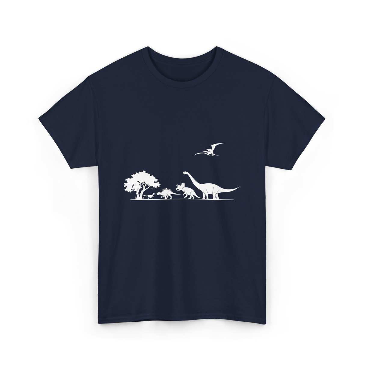 Dinosaurs Prehistoric Dino Kids T-Shirt - Navy