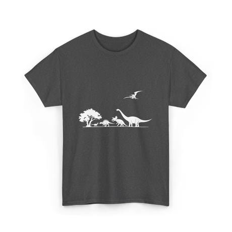 Dinosaurs Prehistoric Dino Kids T-Shirt - Dark Heather