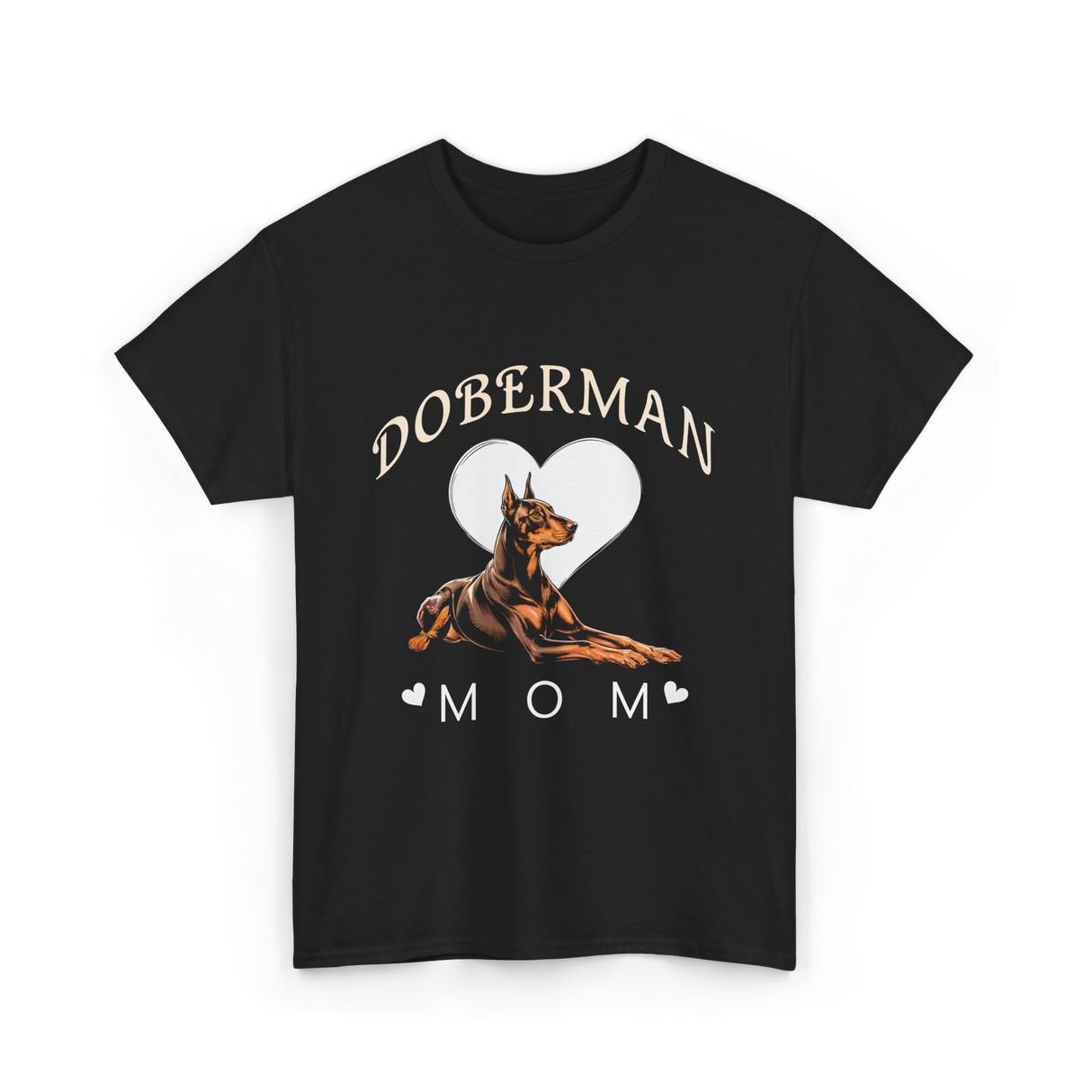Doberman Mom Dog T-Shirt - Black