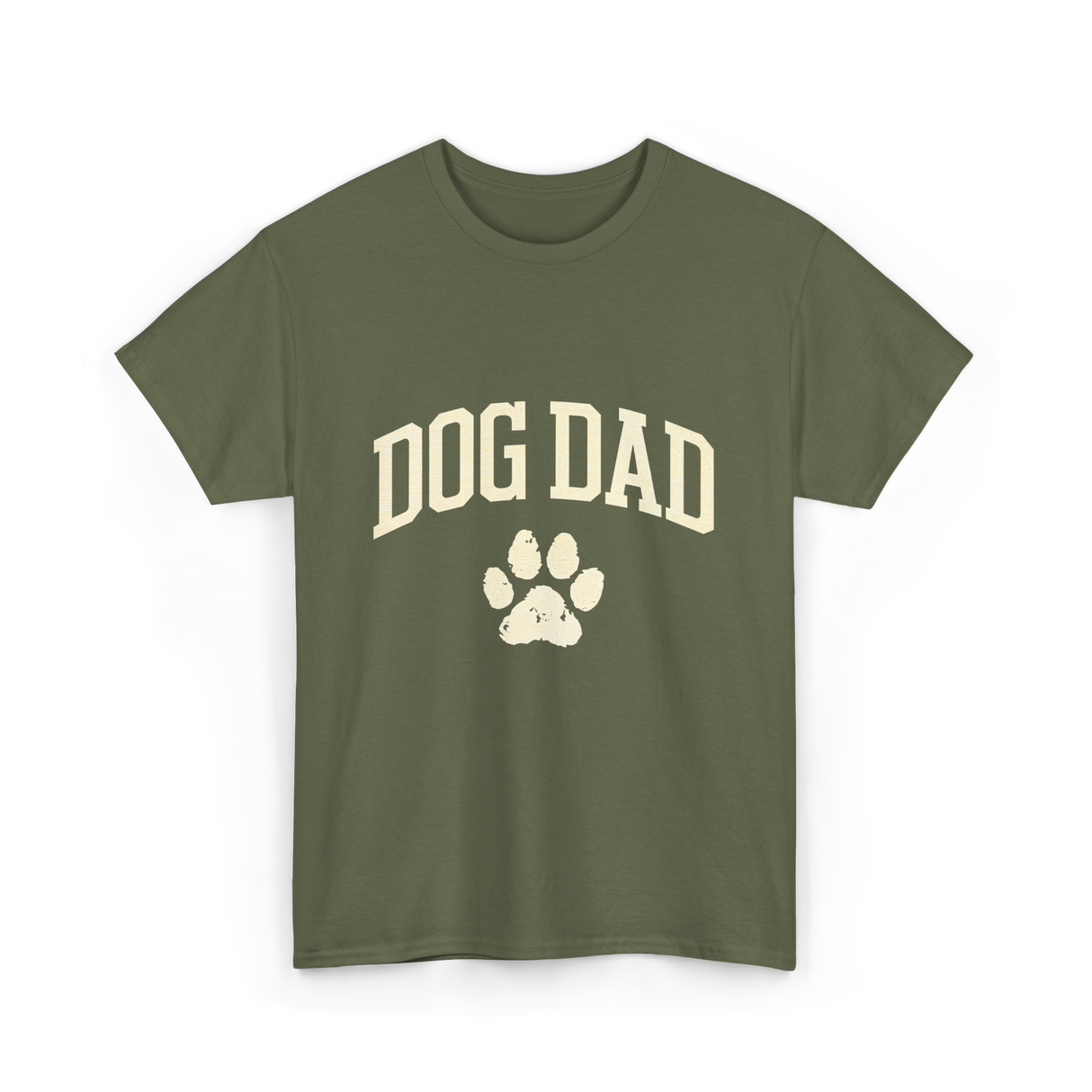 Dog Dad Dog Lover T-Shirt - Military Green
