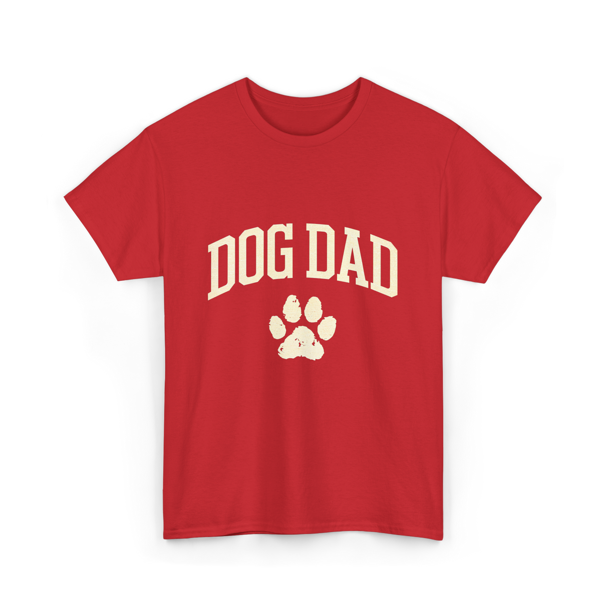 Dog Dad Dog Lover T-Shirt - Red