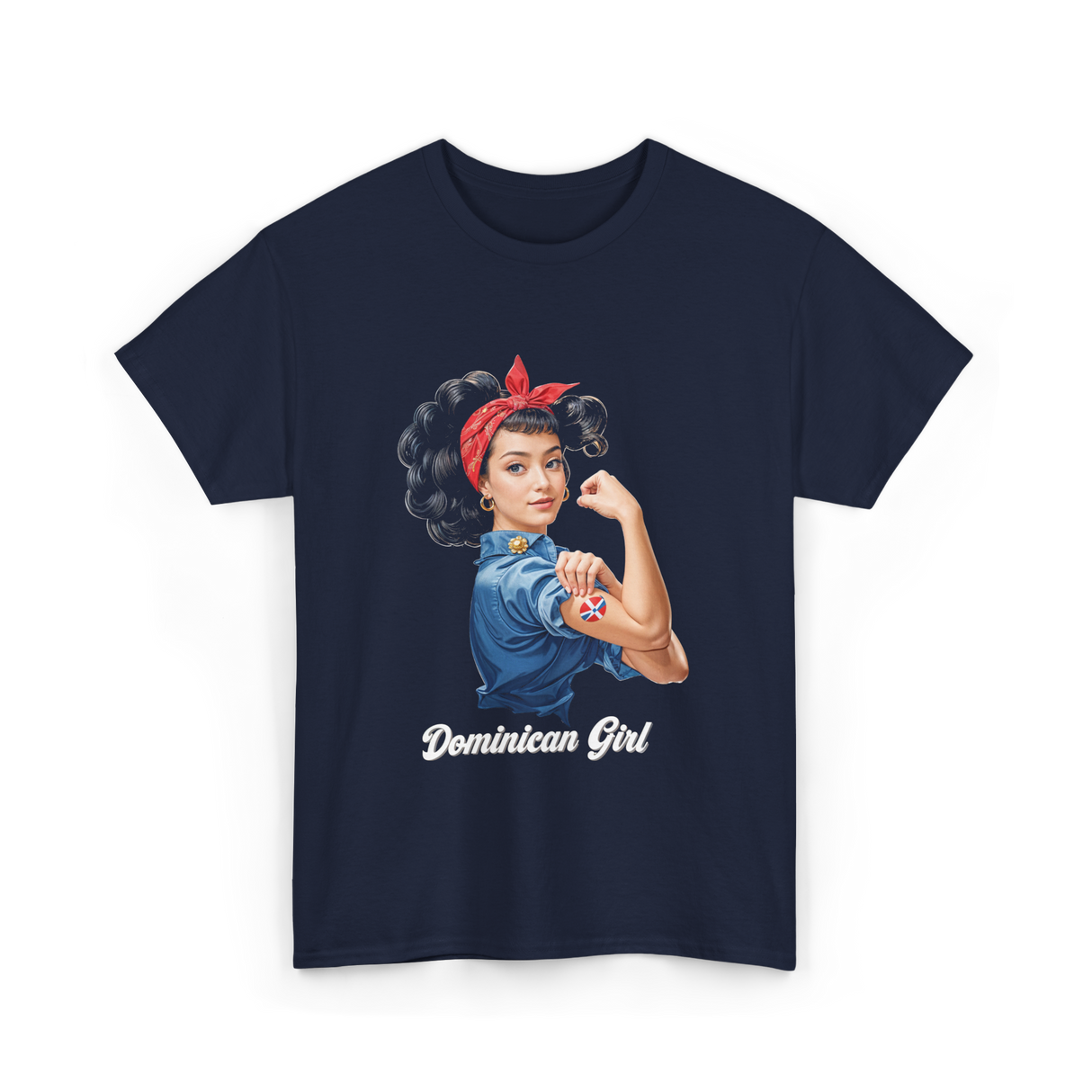 Dominican Girl Dominican Republic T-Shirt - Navy