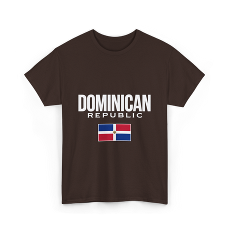 Dominican Republic Flag Dominican T-Shirt - Dark Chocolate