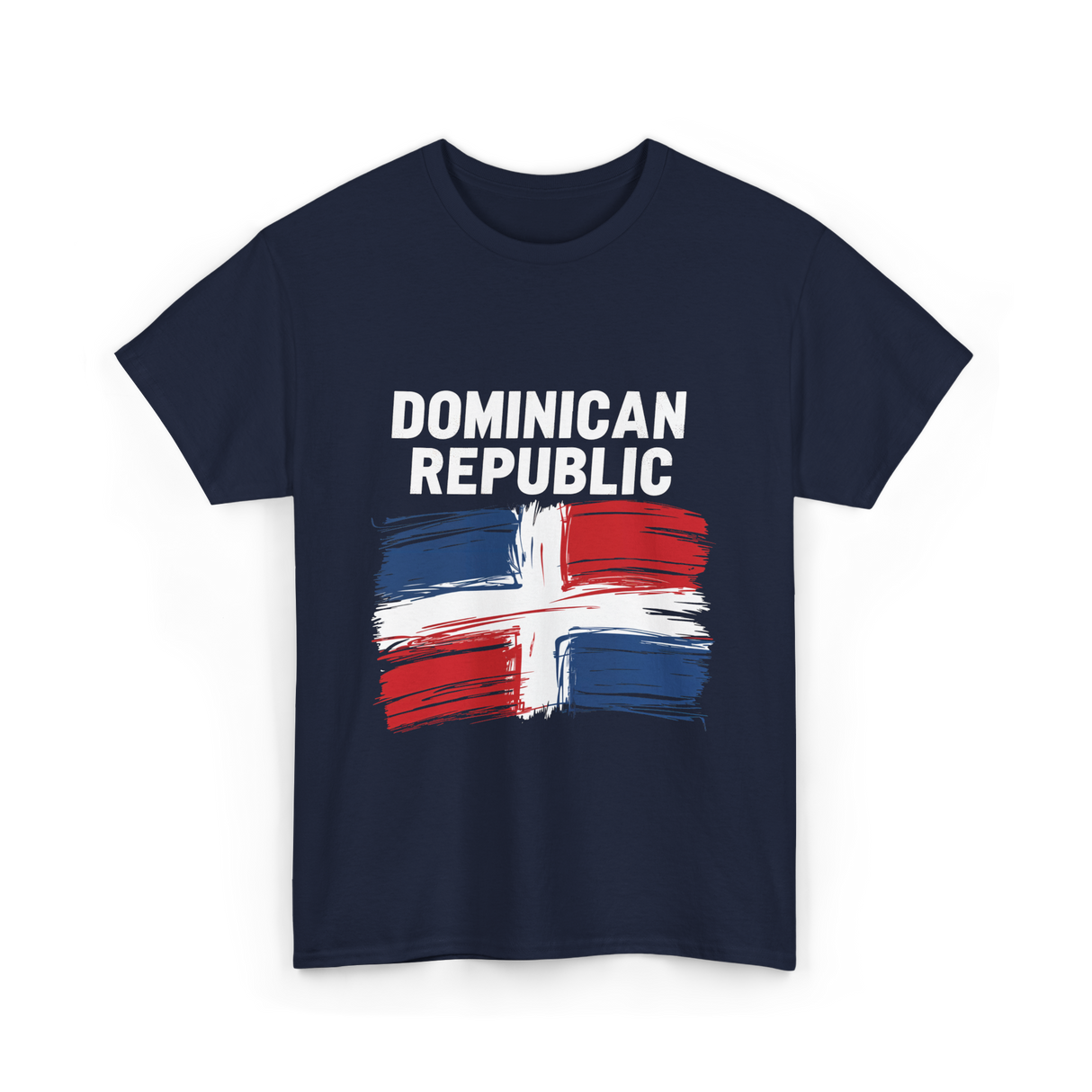 Dominican Republic Flag T-Shirt - Navy