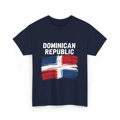 Dominican Republic Flag T-Shirt - Navy