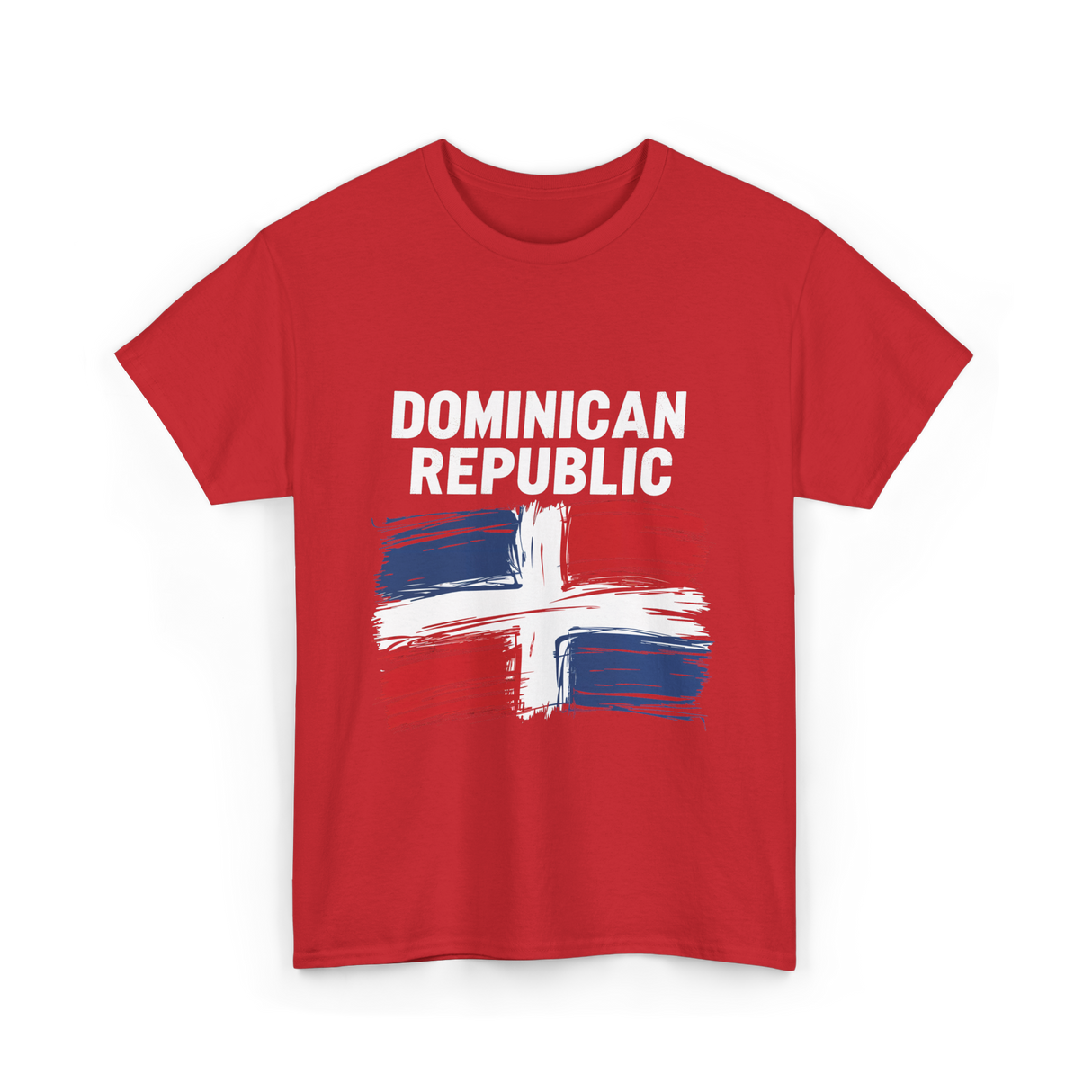 Dominican Republic Flag T-Shirt - Red