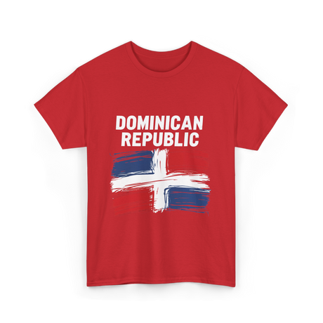 Dominican Republic Flag T-Shirt - Red
