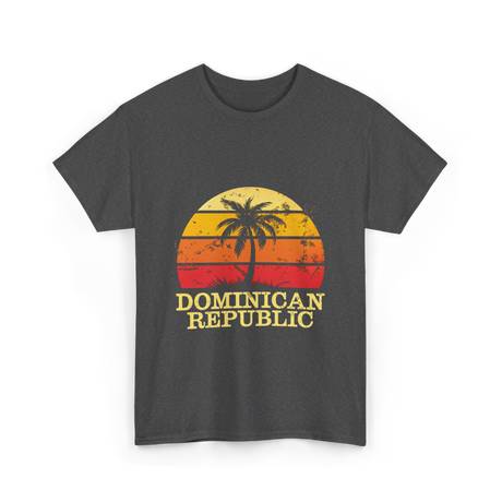 Dominican Republic Vintage Sunset T-Shirt - Dark Heather