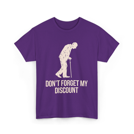 Don't Forget My Discount T-Shirt - Purple