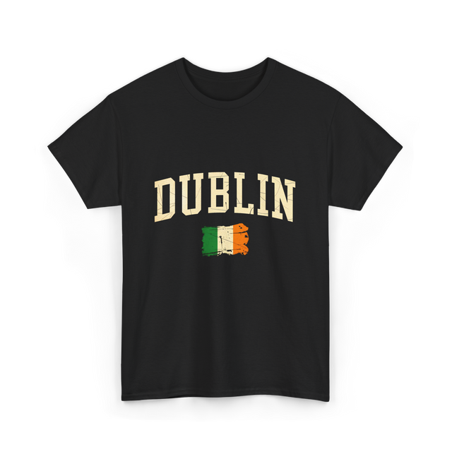Dublin Irish Flag Ireland T-Shirt - Black