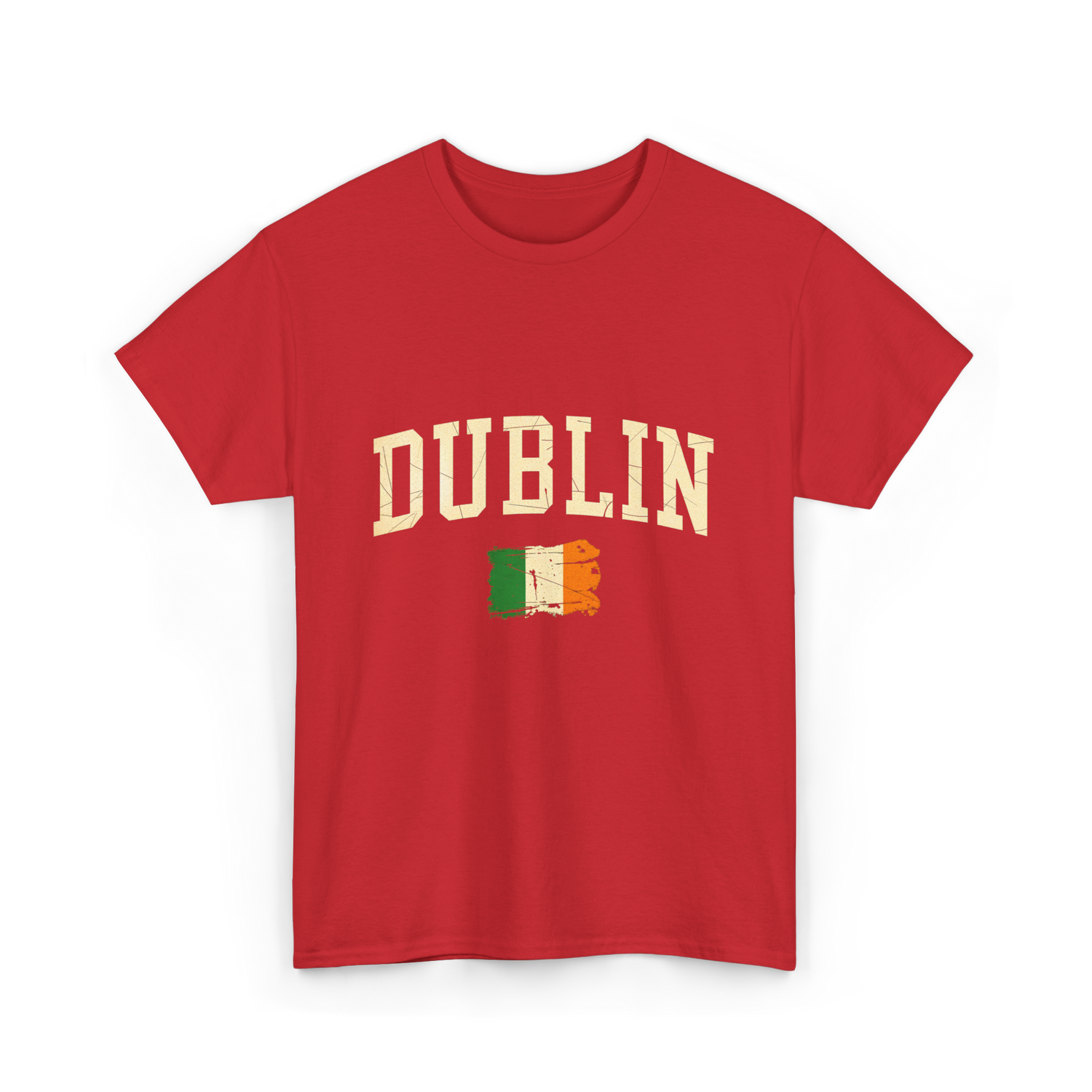 Dublin Irish Flag Ireland T-Shirt - Red