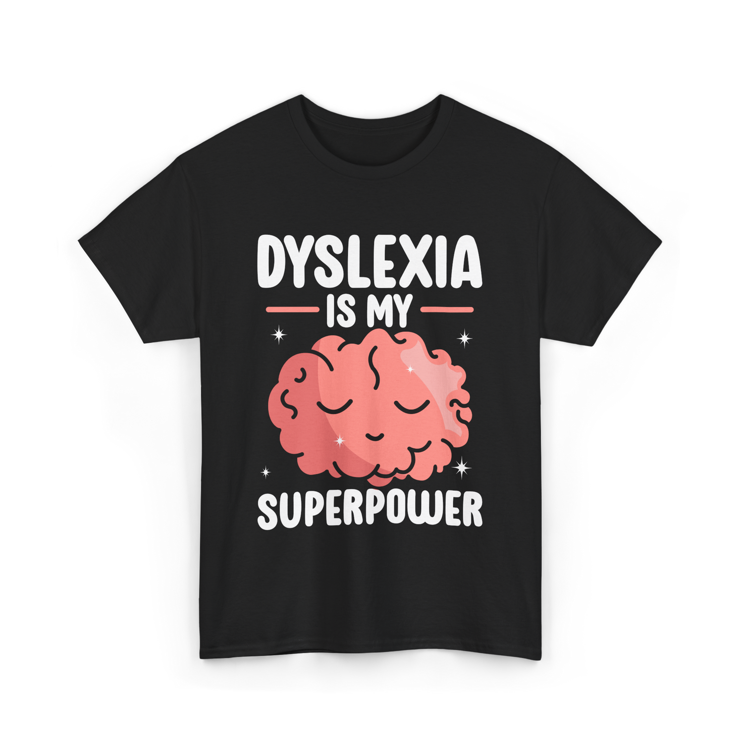 Dyslexia Is My Superpower Awareness T-Shirt - Black