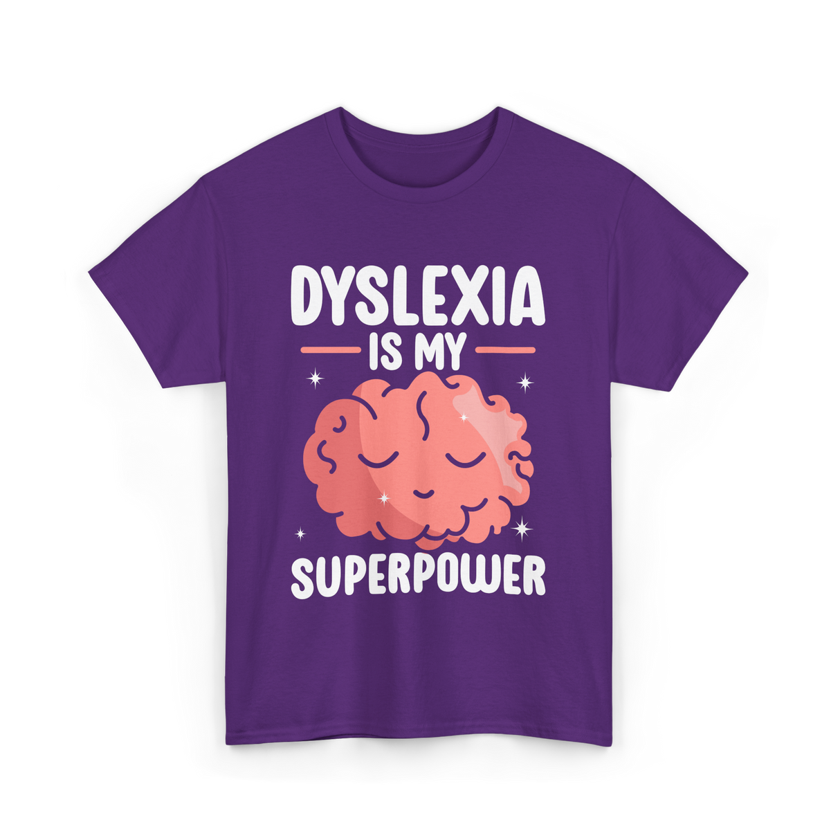 Dyslexia Is My Superpower Awareness T-Shirt - Purple