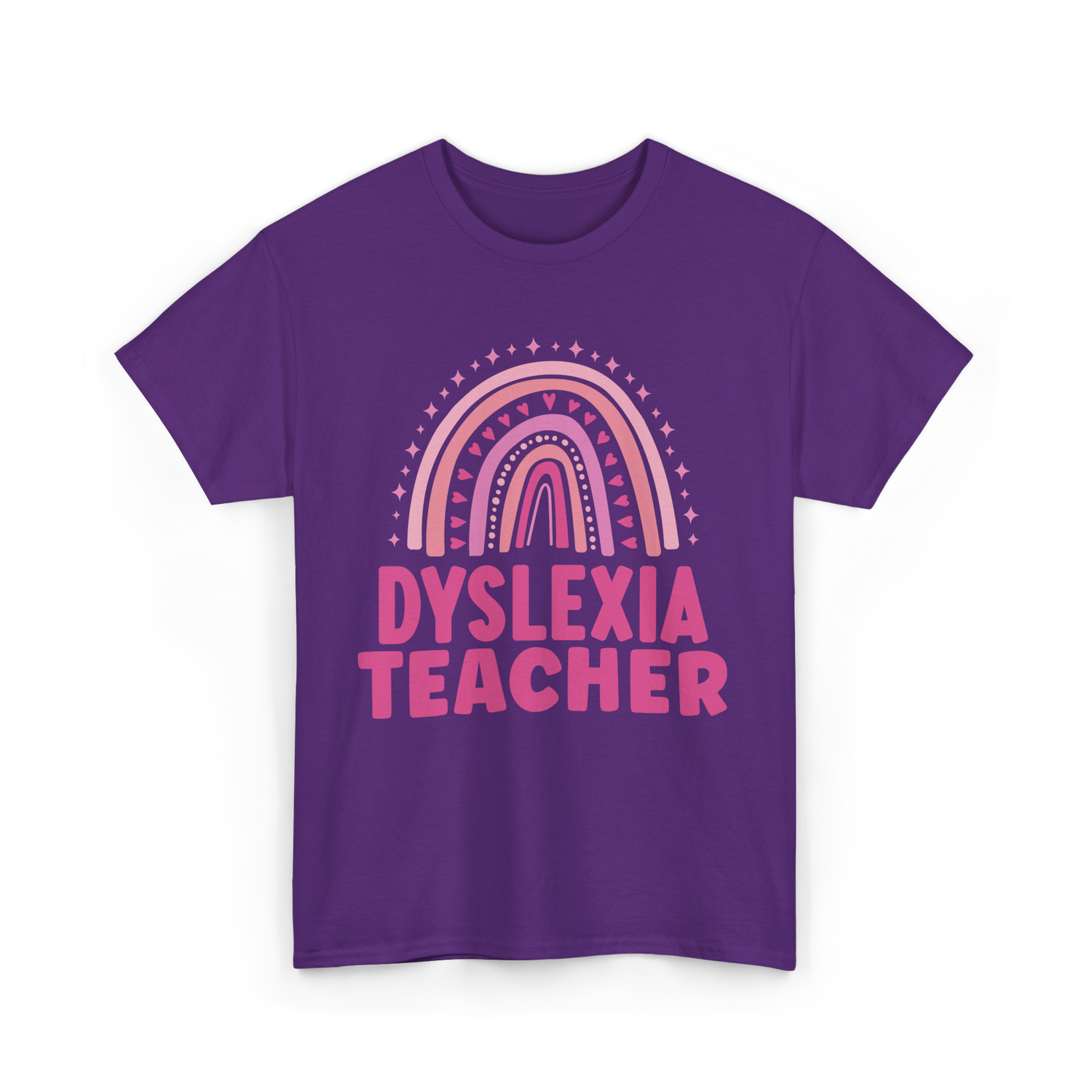 Dyslexia Teacher Awareness Teacher T-Shirt - Purple