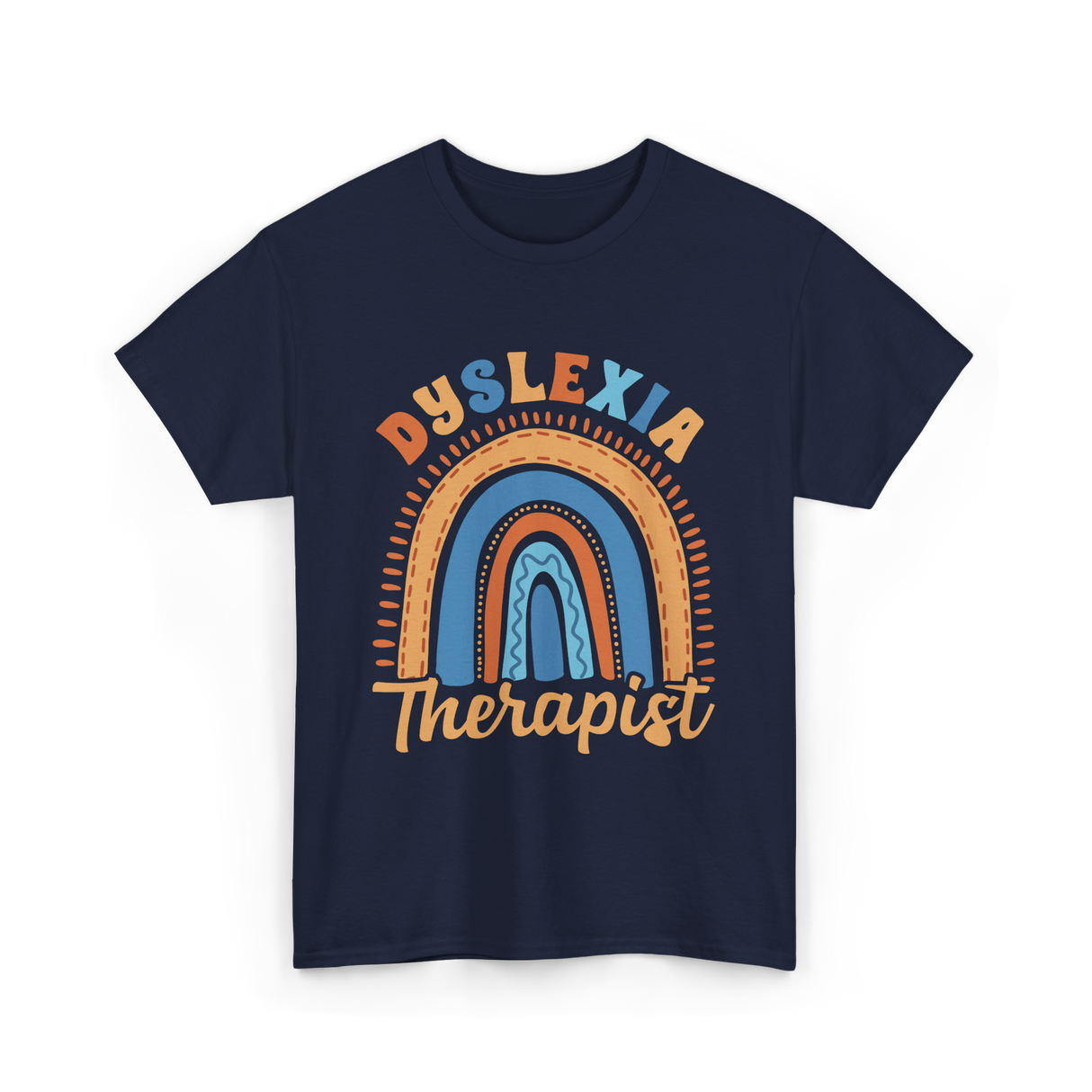 Dyslexia Therapist Awareness T-Shirt - Navy