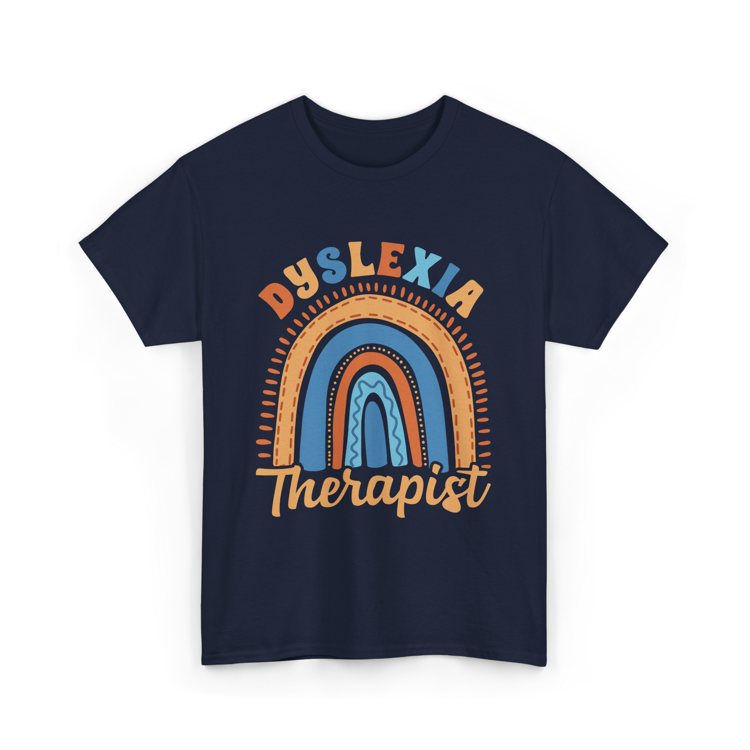 Dyslexia Therapist Awareness T-Shirt - Navy