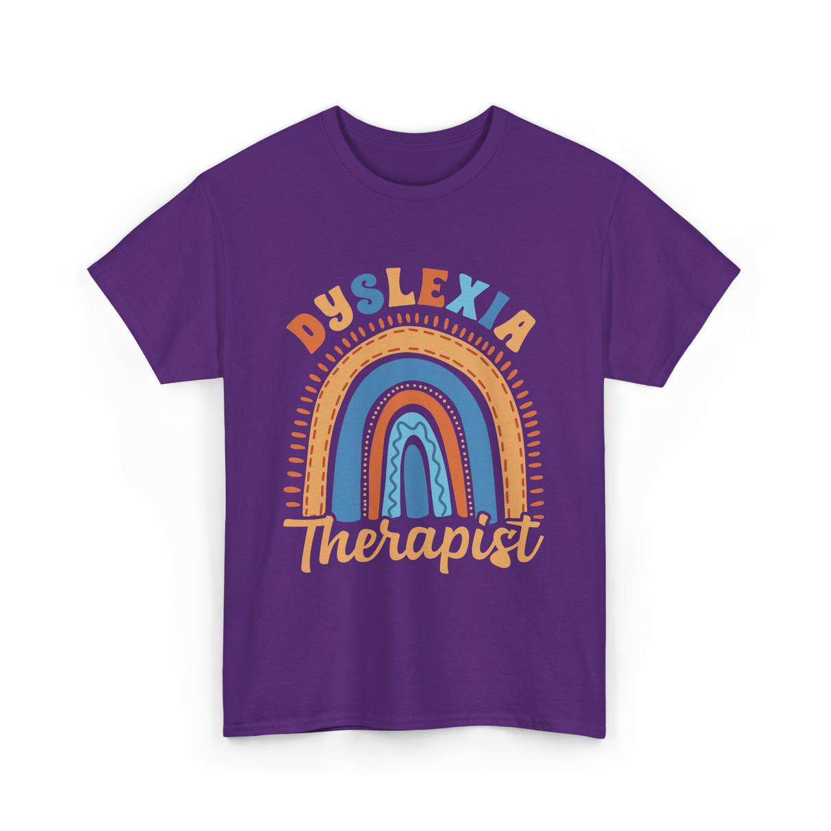 Dyslexia Therapist Awareness T-Shirt - Purple
