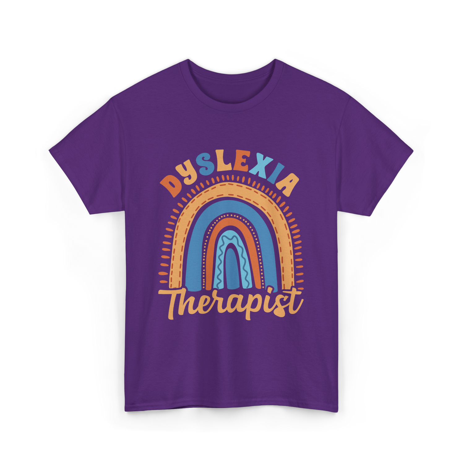Dyslexia Therapist Awareness T-Shirt - Purple