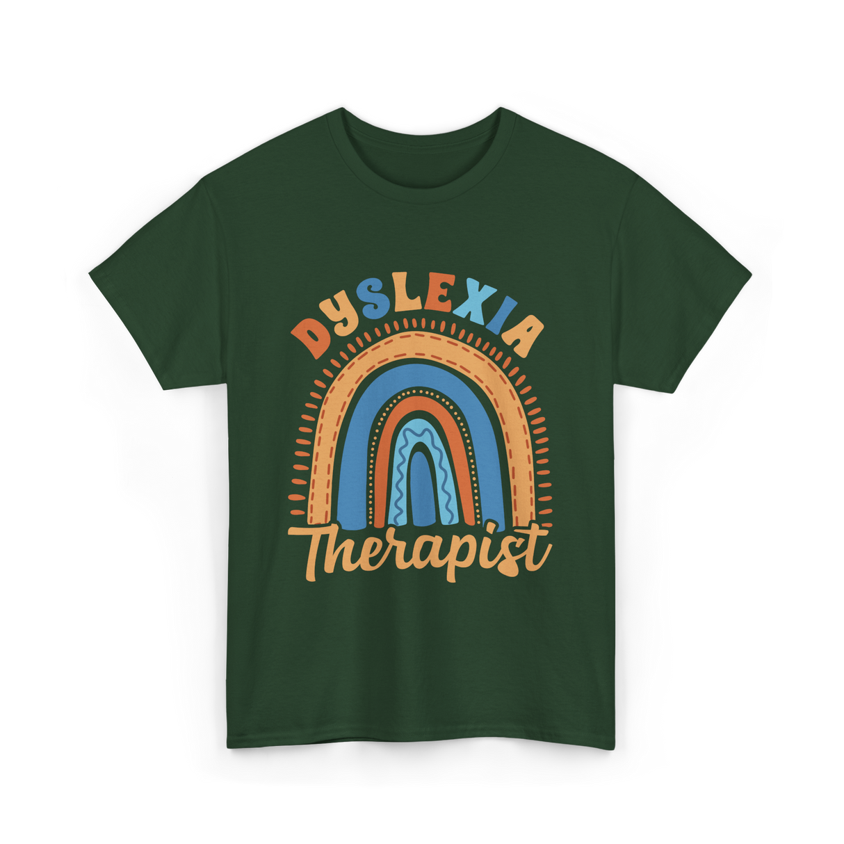 Dyslexia Therapist Awareness T-Shirt - Forest Green