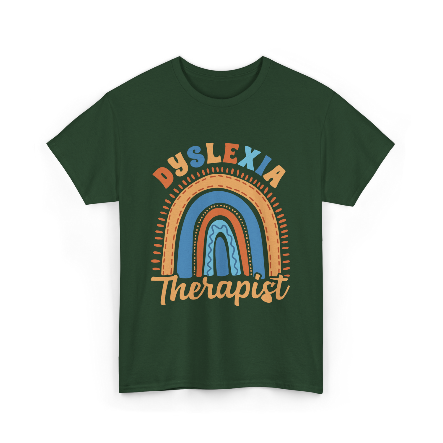 Dyslexia Therapist Awareness T-Shirt - Forest Green