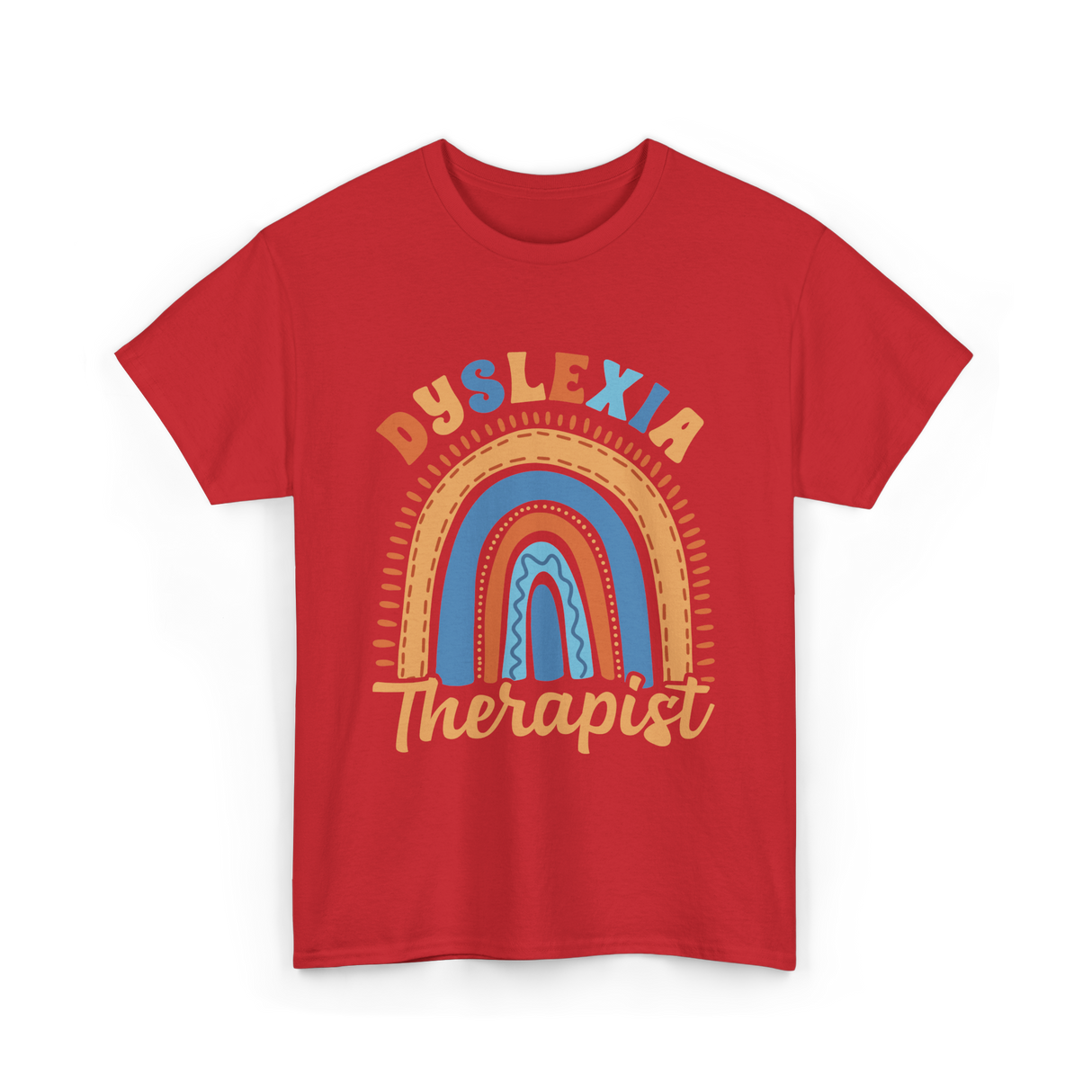Dyslexia Therapist Awareness T-Shirt - Red