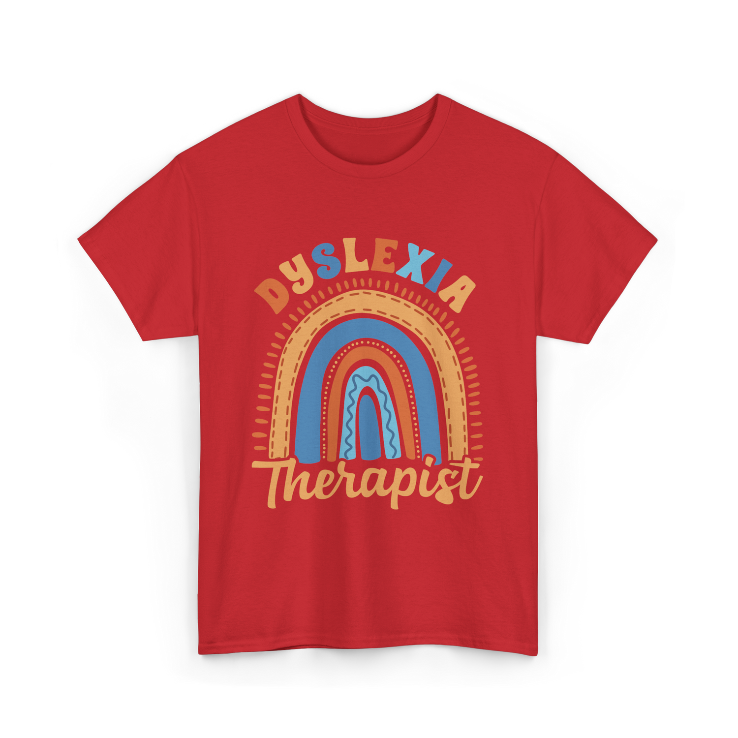 Dyslexia Therapist Awareness T-Shirt - Red