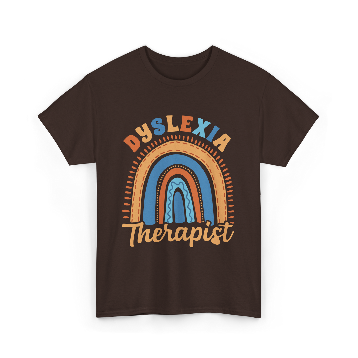 Dyslexia Therapist Awareness T-Shirt - Dark Chocolate